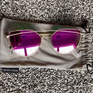Pink mirrored sunglasses